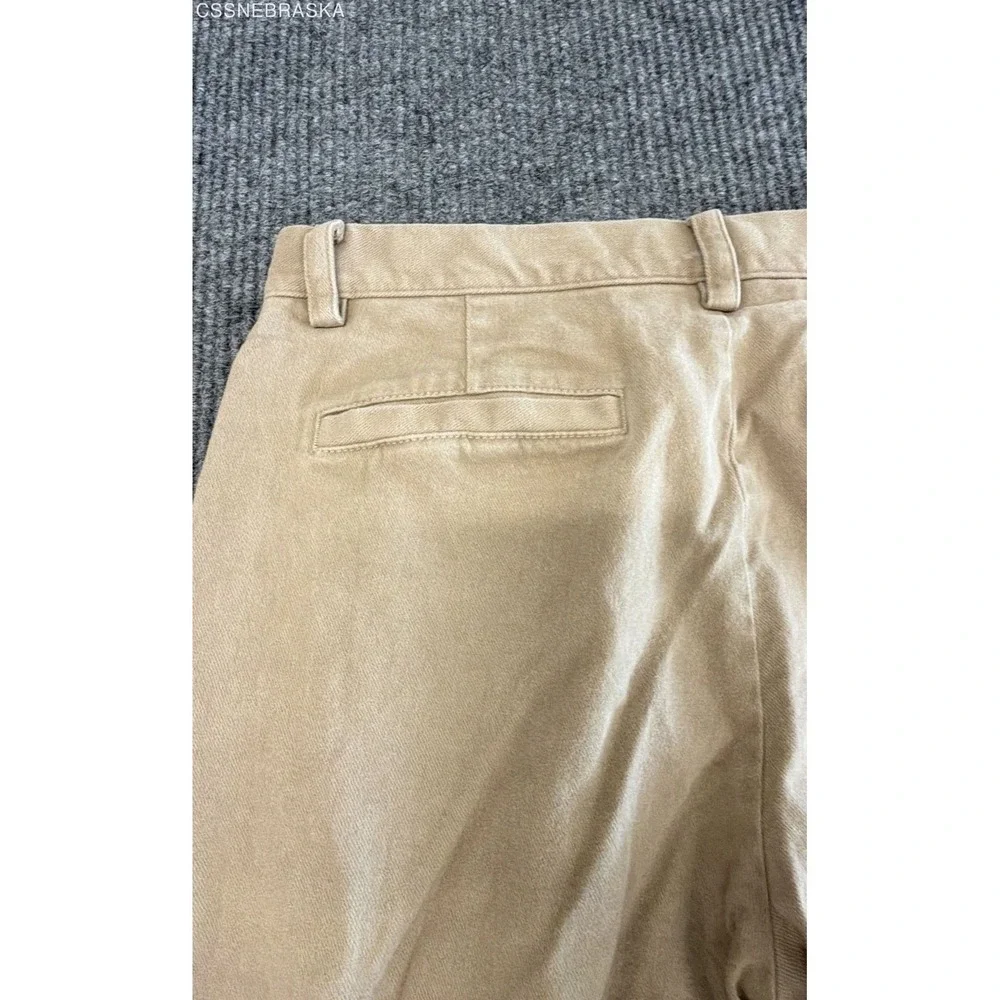 Banana Republic Men's Tan Slim Chinos Khaki Stretch Cotton Pants Sz 31x32